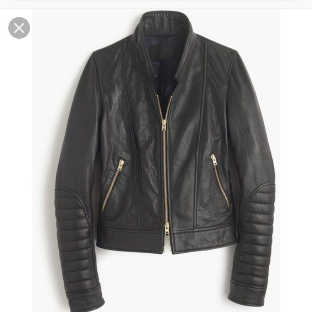 J.Crew Collection Leather Jacket